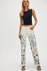MOTHER The Mid Rise Rambler Zip Nerdy Jeans