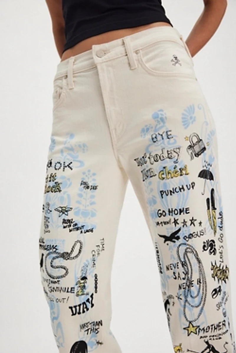 MOTHER The Mid Rise Rambler Zip Nerdy Jeans