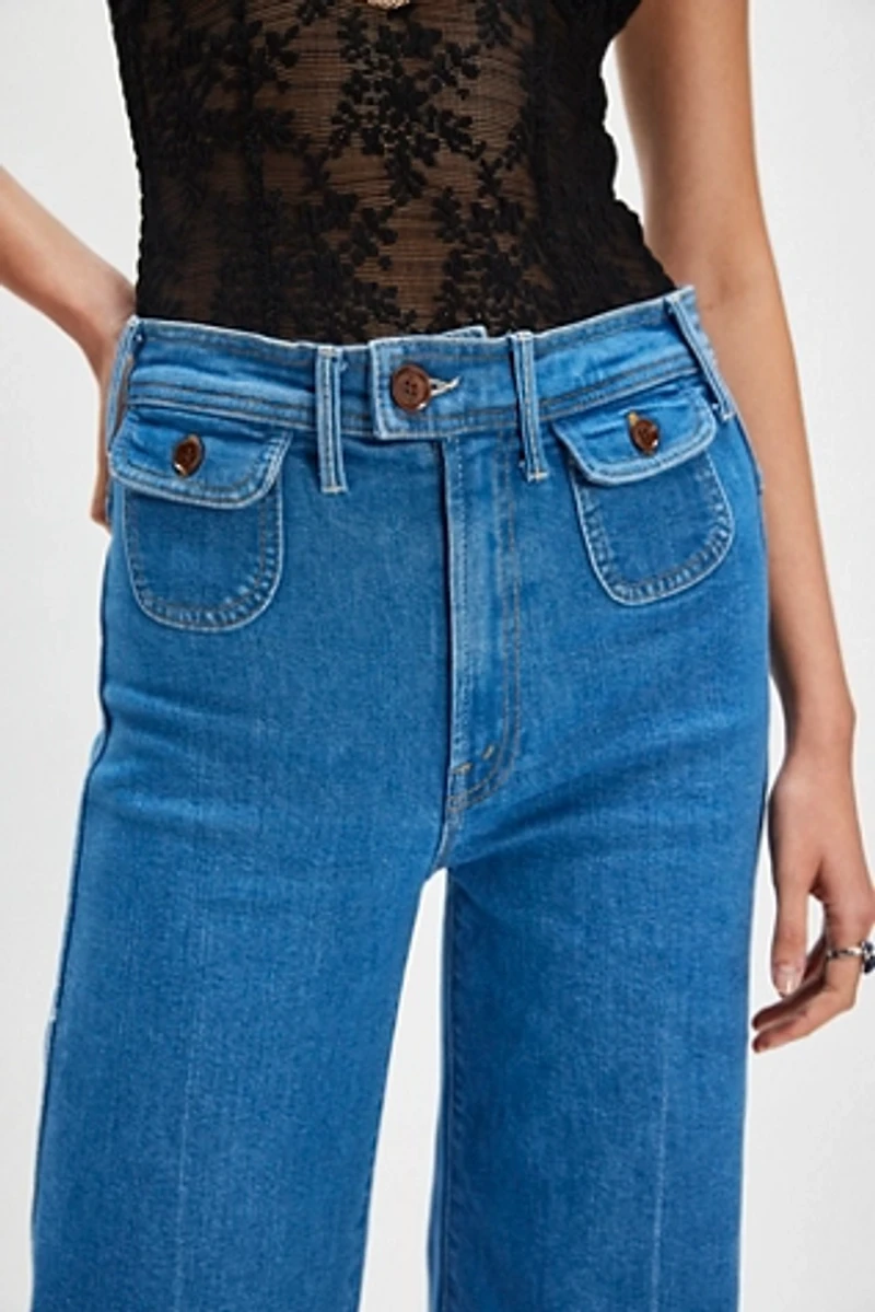 MOTHER The Pocketbook Hustler Roller Heel Jeans