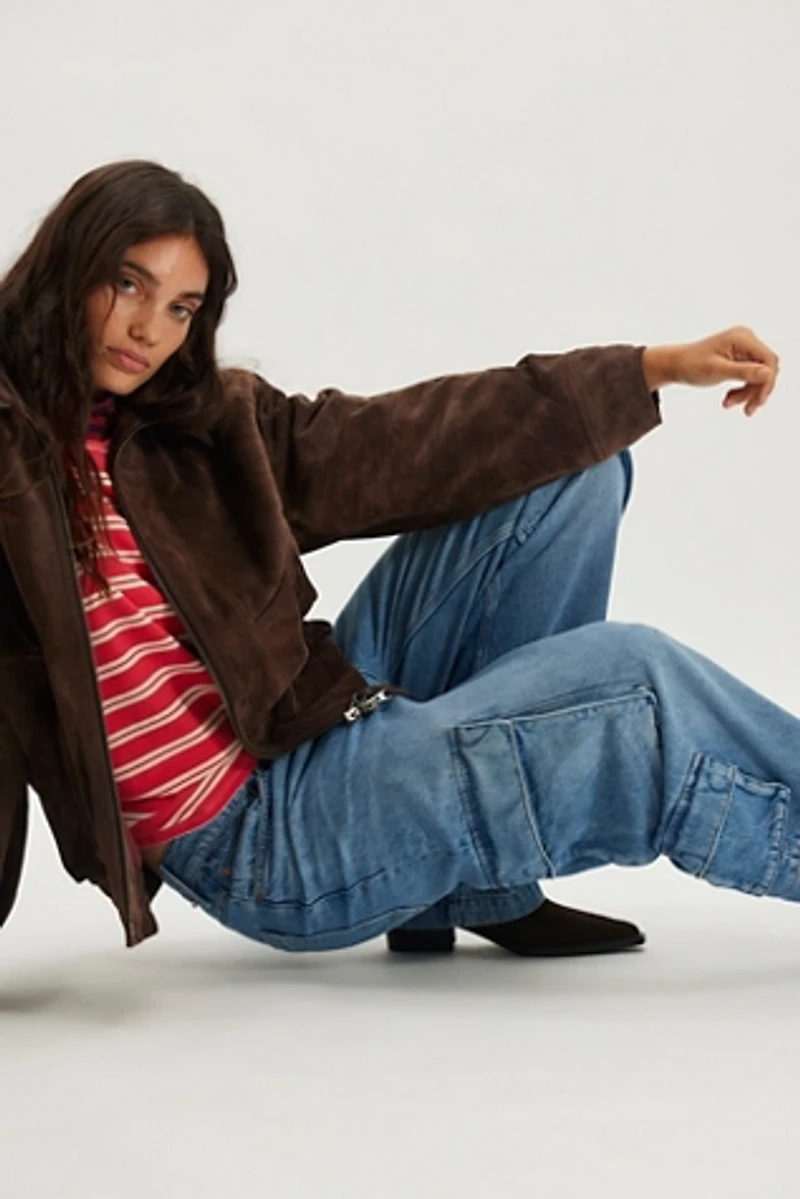 Snacks! by MOTHER The Side Dish Cargo Skimp Jeans