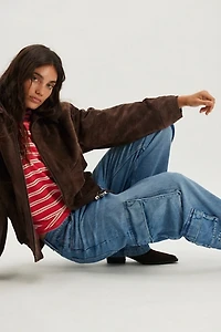 Snacks! by MOTHER The Side Dish Cargo Skimp Jeans