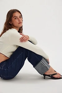 Rolla's Heidi Low-Rise Turn Up Jeans