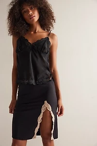 Delicious With Lace Half Slip