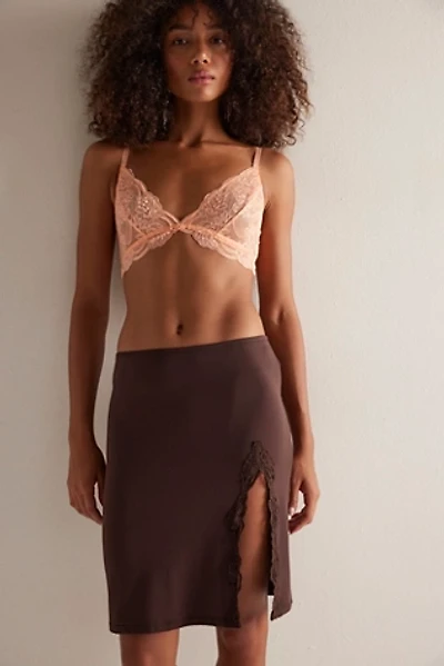 Delicious With Lace Half Slip