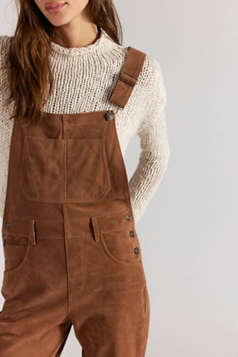 We The Free Suede Overalls
