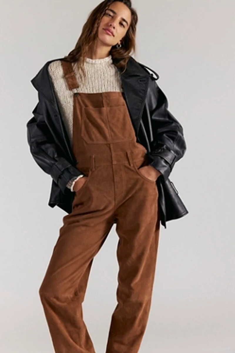 We The Free Suede Overalls
