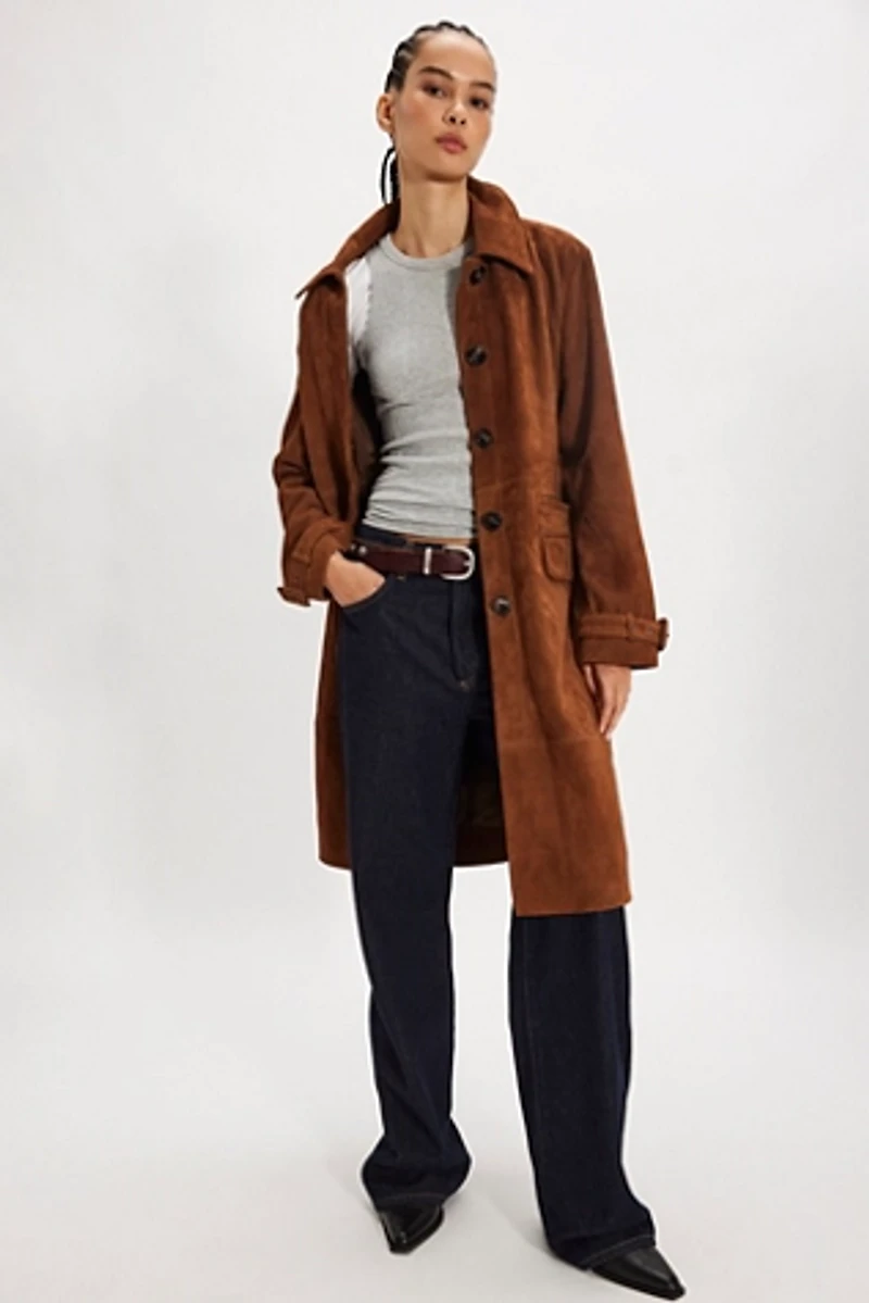 We The Free Klaus Suede Trench