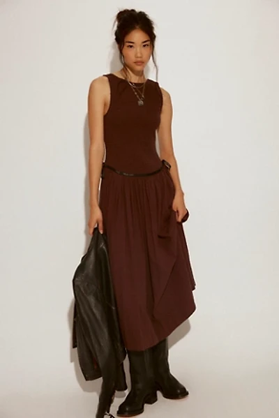 Nightingale Seersucker Midi Dress