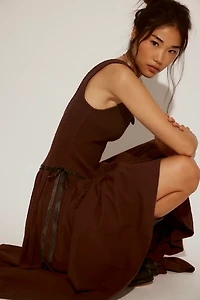 Nightingale Seersucker Midi Dress
