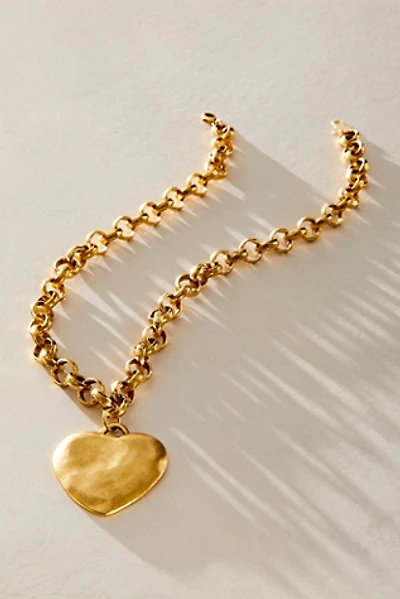 Bracha Short Puffy Heart Necklace