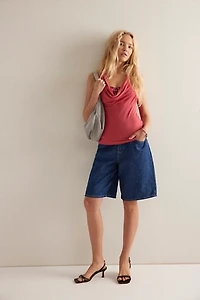 Don't Hang Up Cowl-Neck Cami