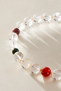 Clear Crystal Beaded Necklace