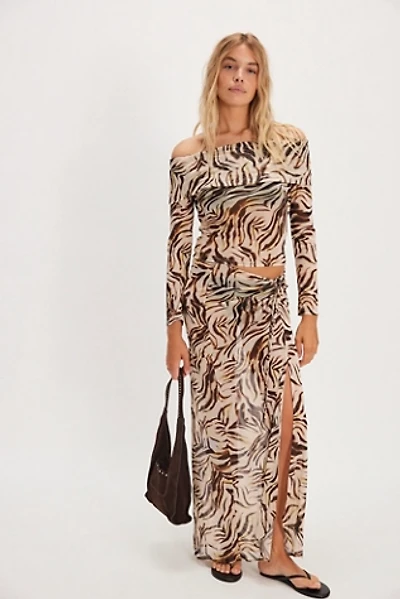 Nightcap Printed Off The Shoulder Set