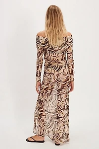 Nightcap Printed Off The Shoulder Set