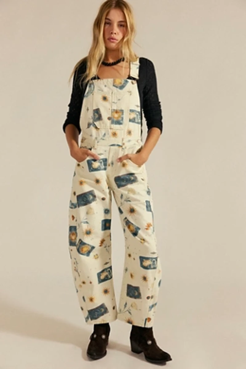 We The Free Good Luck Printed Overalls