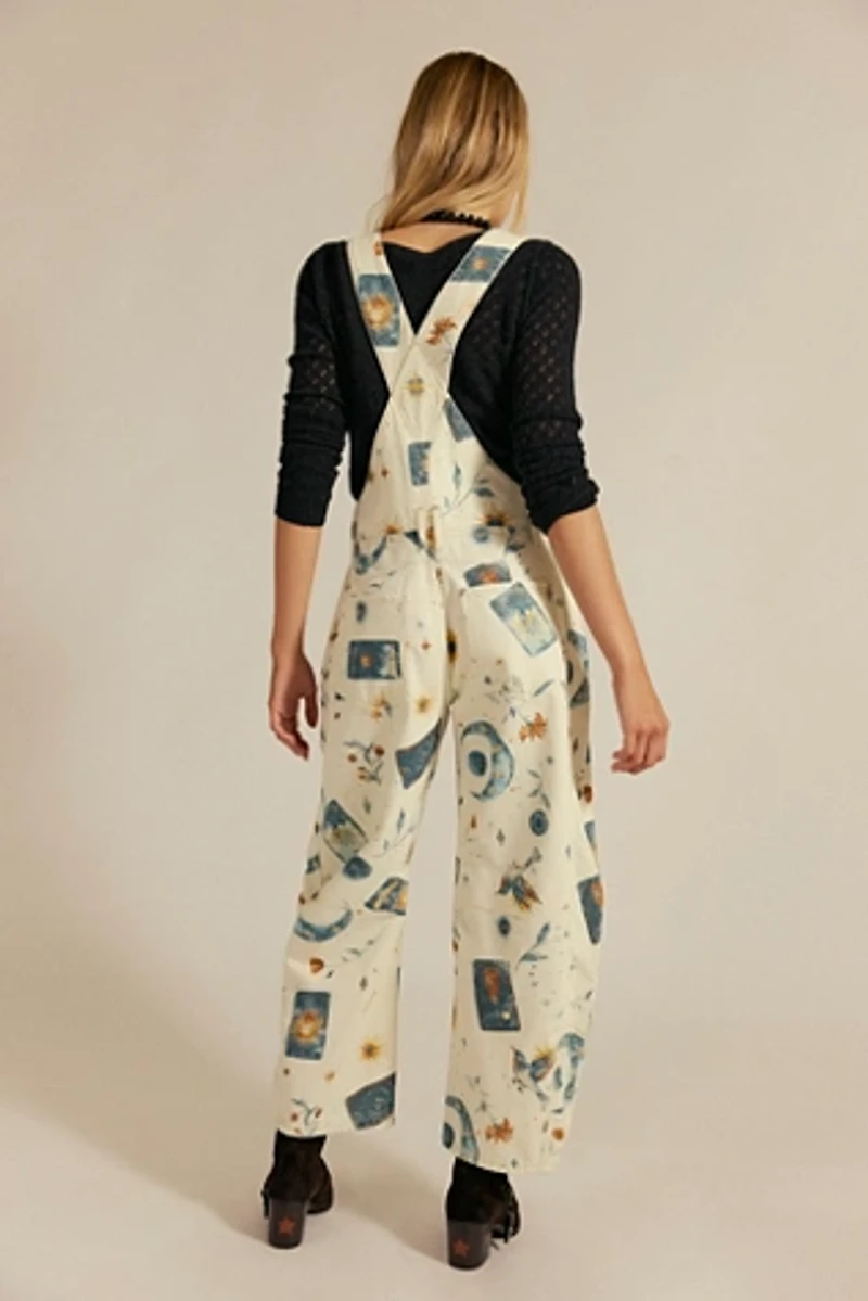 We The Free Good Luck Printed Overalls