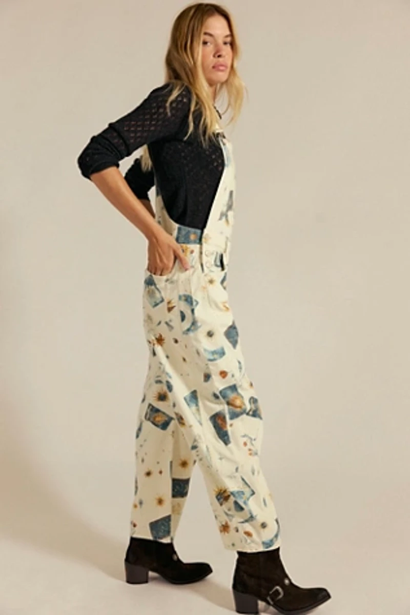 We The Free Good Luck Printed Overalls
