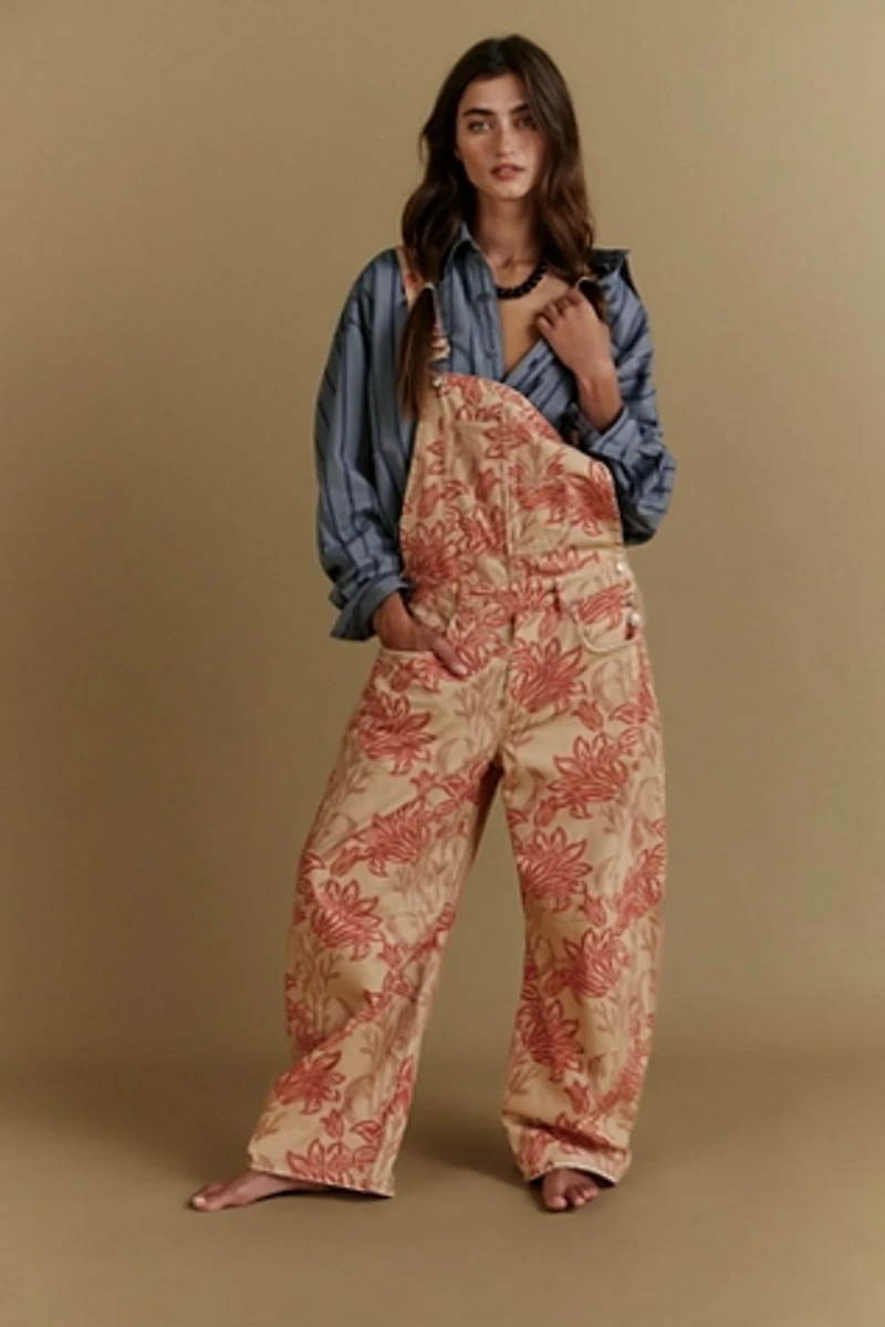 We The Free Good Luck Printed Overalls