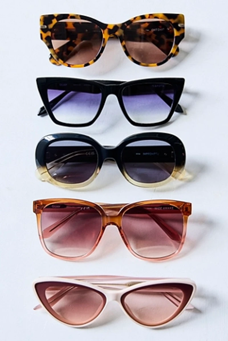 Quay Impromptu Novelty Round Sunglasses