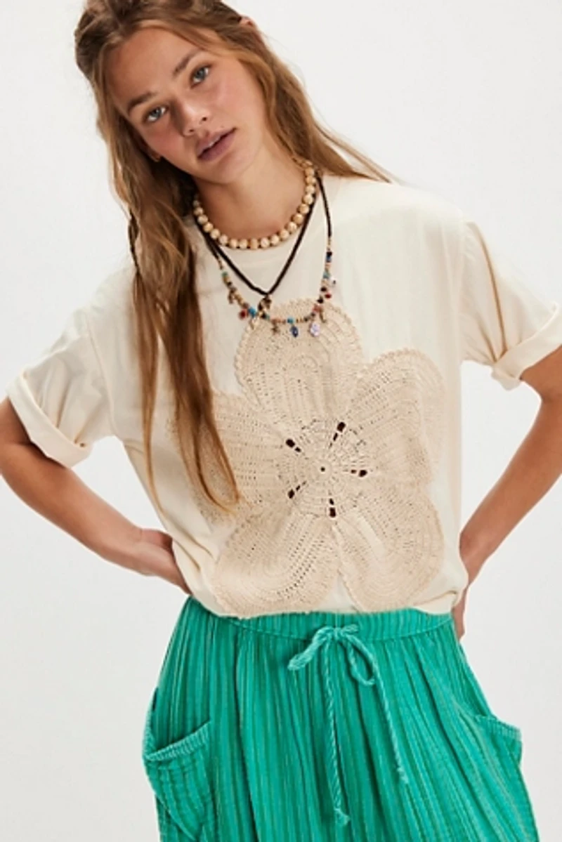 The Tales Crochet Flower Tee