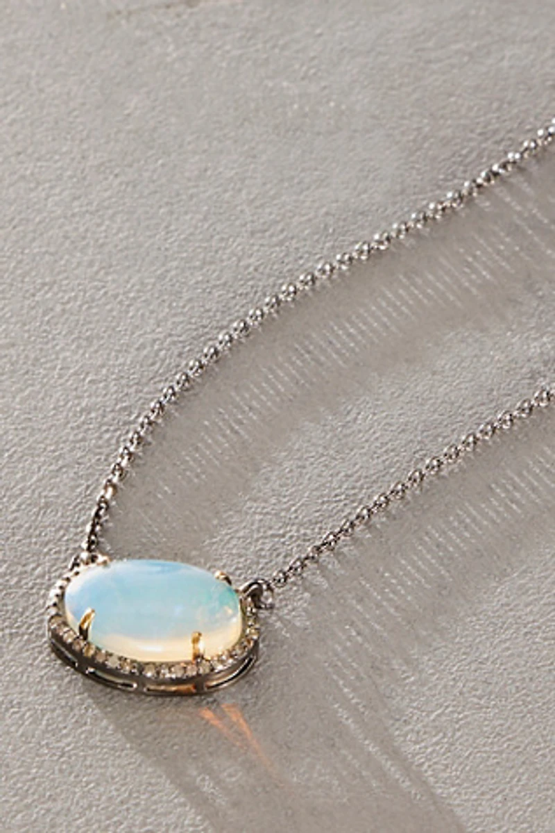 Robindira Opal & Champagne Diamond Necklace