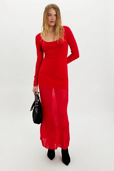 knee length dresses for ladies Strappy-Back Long Prom Dress with Pearl Embellishments Blush / 6