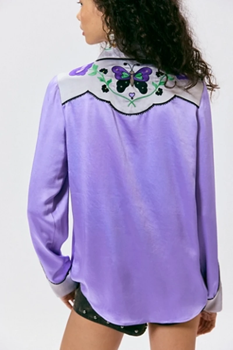 Anna Sui Embroidered Cowboy Shirt
