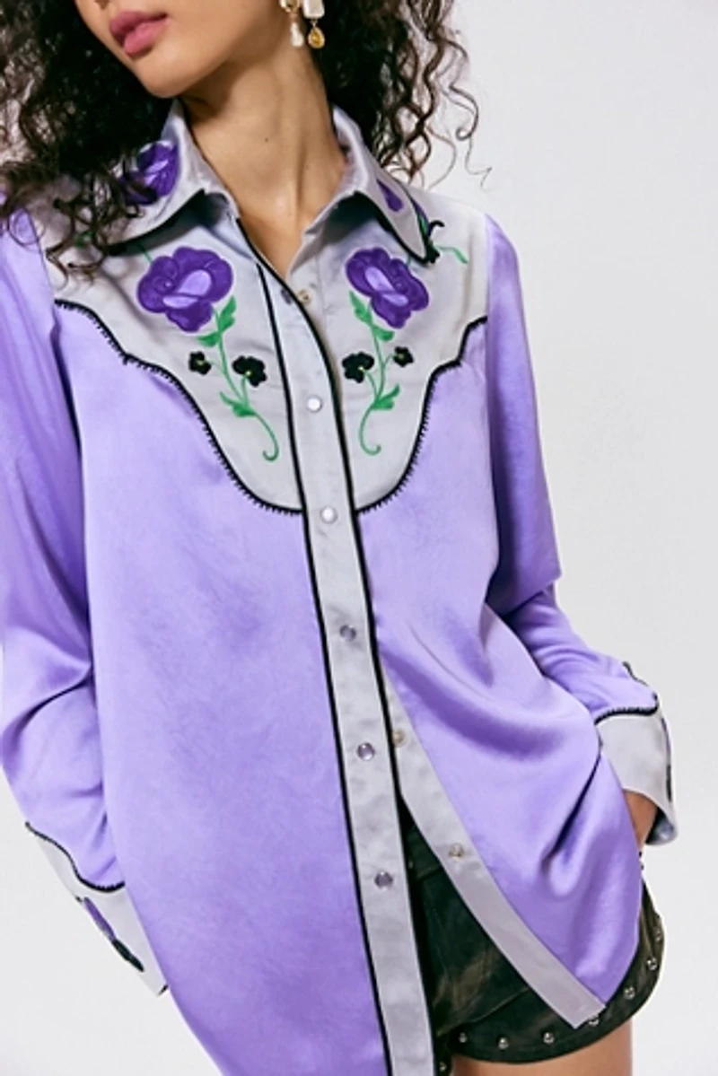 Anna Sui Embroidered Cowboy Shirt