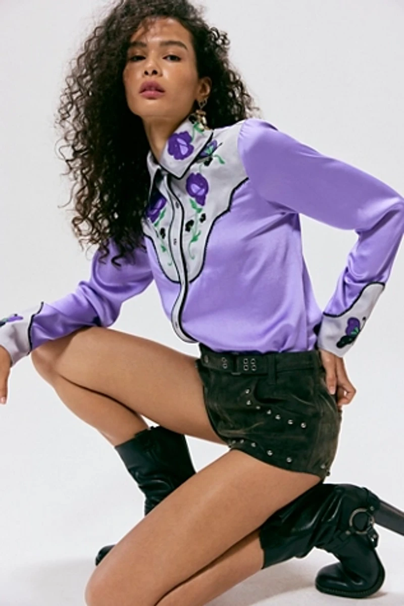 Anna Sui Embroidered Cowboy Shirt