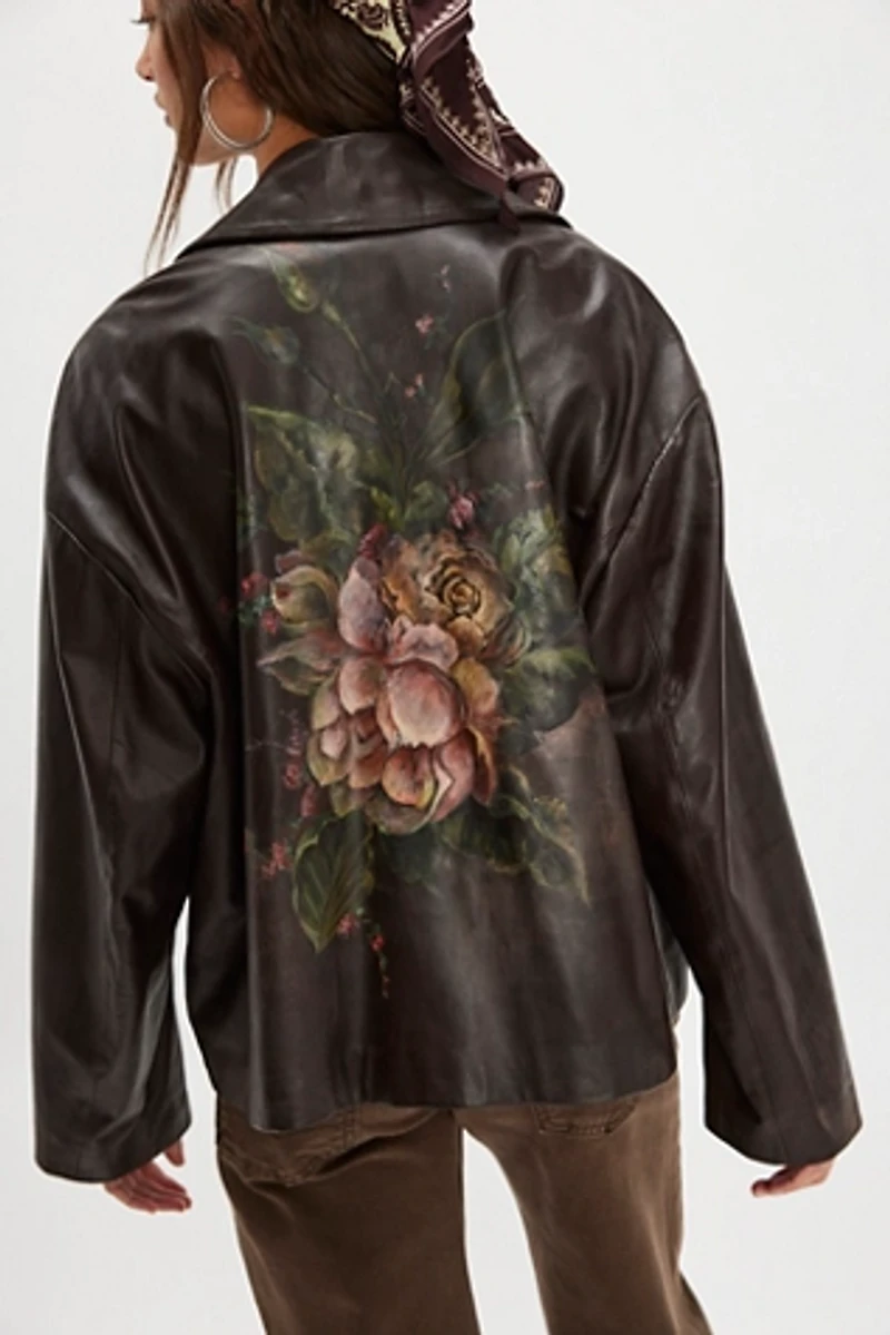 Nigel Preston Roses Leather Jacket