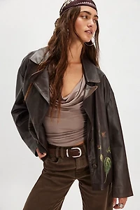 Nigel Preston Roses Leather Jacket