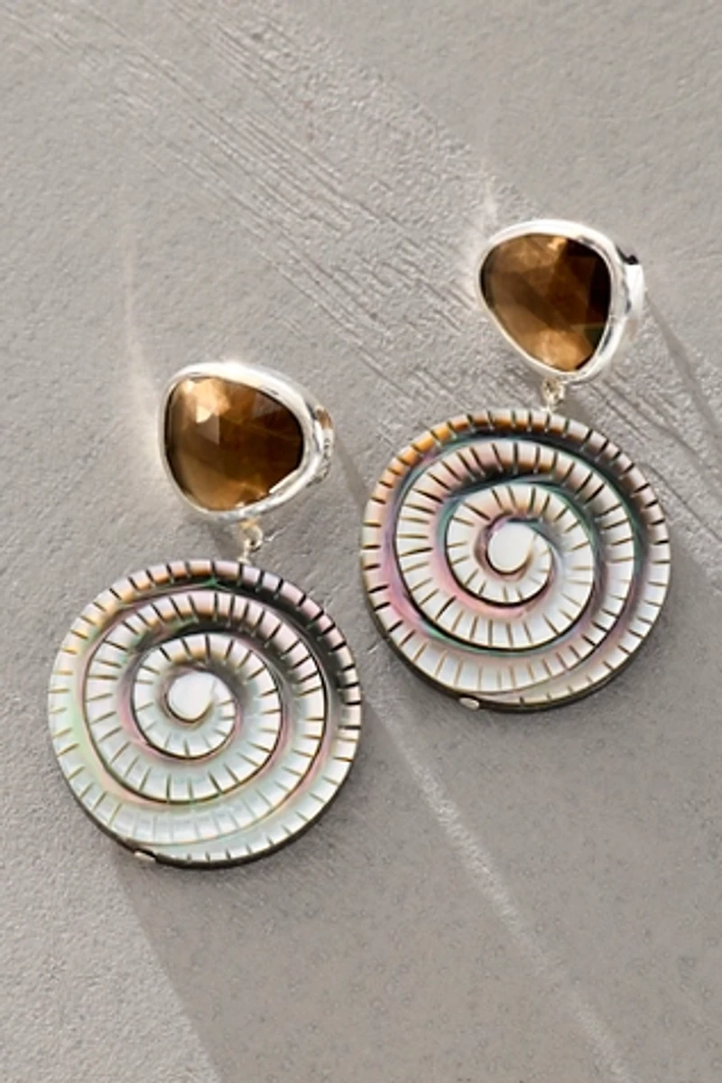 Chan Luu Spiral Shell Earrings