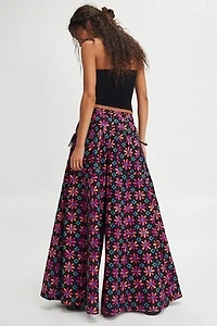 Miss You Most Printed Wide-Leg Pants