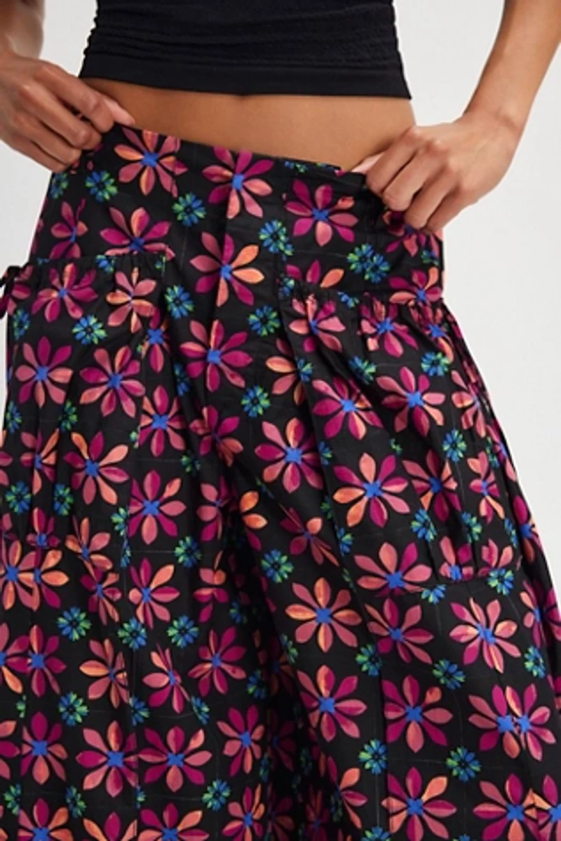 Miss You Most Printed Wide-Leg Pants