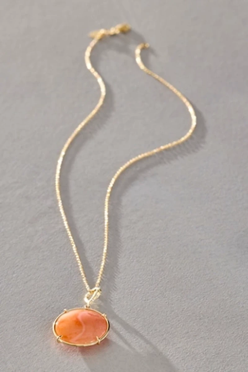 Elisabeth Bell Agate YinYang Necklace