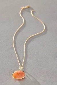 Elisabeth Bell Agate YinYang Necklace