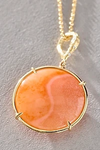 Elisabeth Bell Agate YinYang Necklace