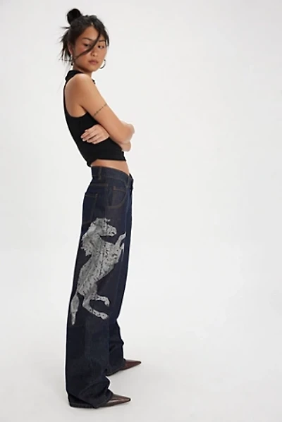 Understated Leather Party Horse Jeans