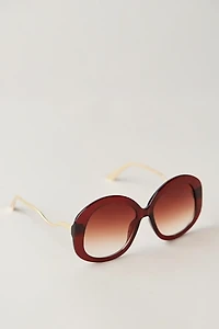 Maggie May Oversized Round Sunglasses