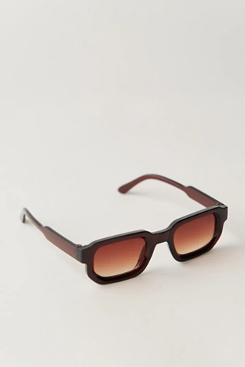 Two Of Us Retro Rectangle Sunglasses