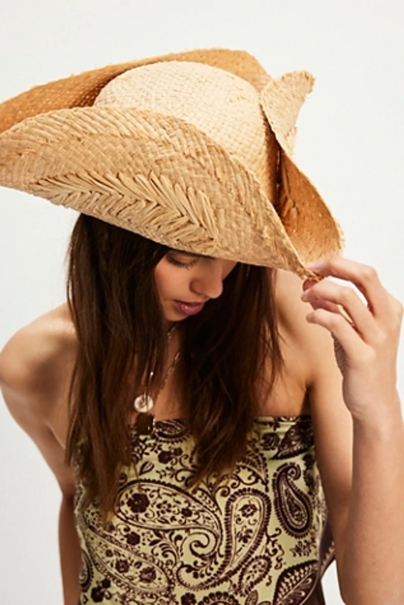 Tricorn Raffia Hat