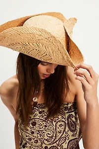 Tricorn Raffia Hat