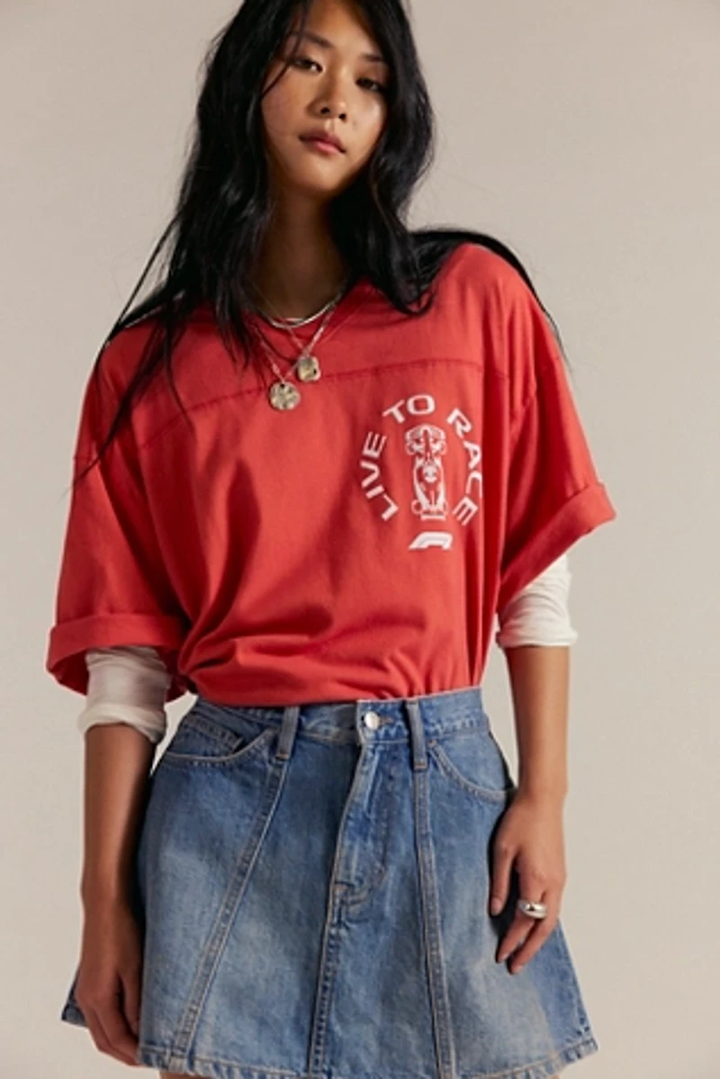 We The Free Hometown Denim Mini Skirt