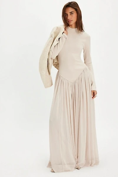 knit pleat dress Sculpted Pleat Knit Maxi Dress Large / Black main image 0