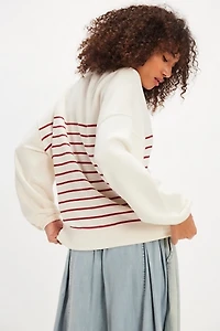 Heart Quarter-Zip Sweatshirt