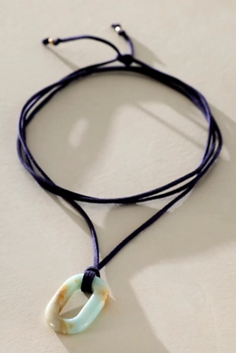 ALV Stone On Suede Necklace