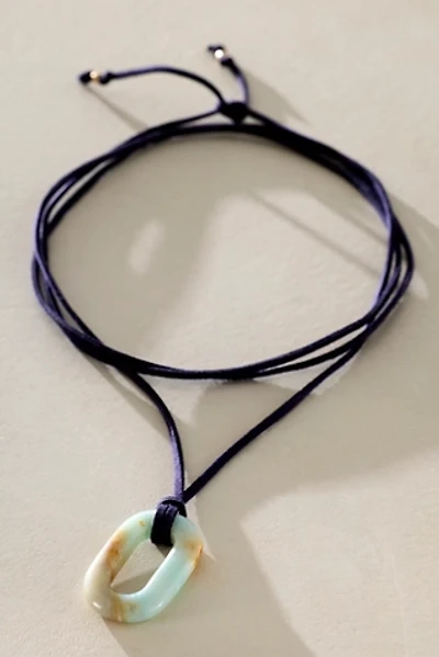 ALV Stone On Suede Necklace