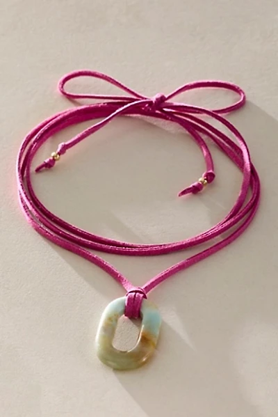 ALV Stone On Suede Necklace