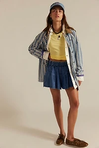 We The Free Striped Denim Barn Coat