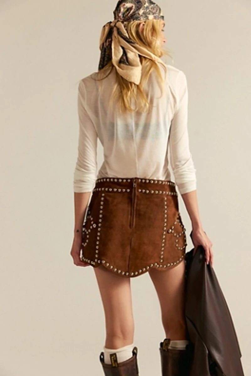 Understated Leather Crazy Life Skirt